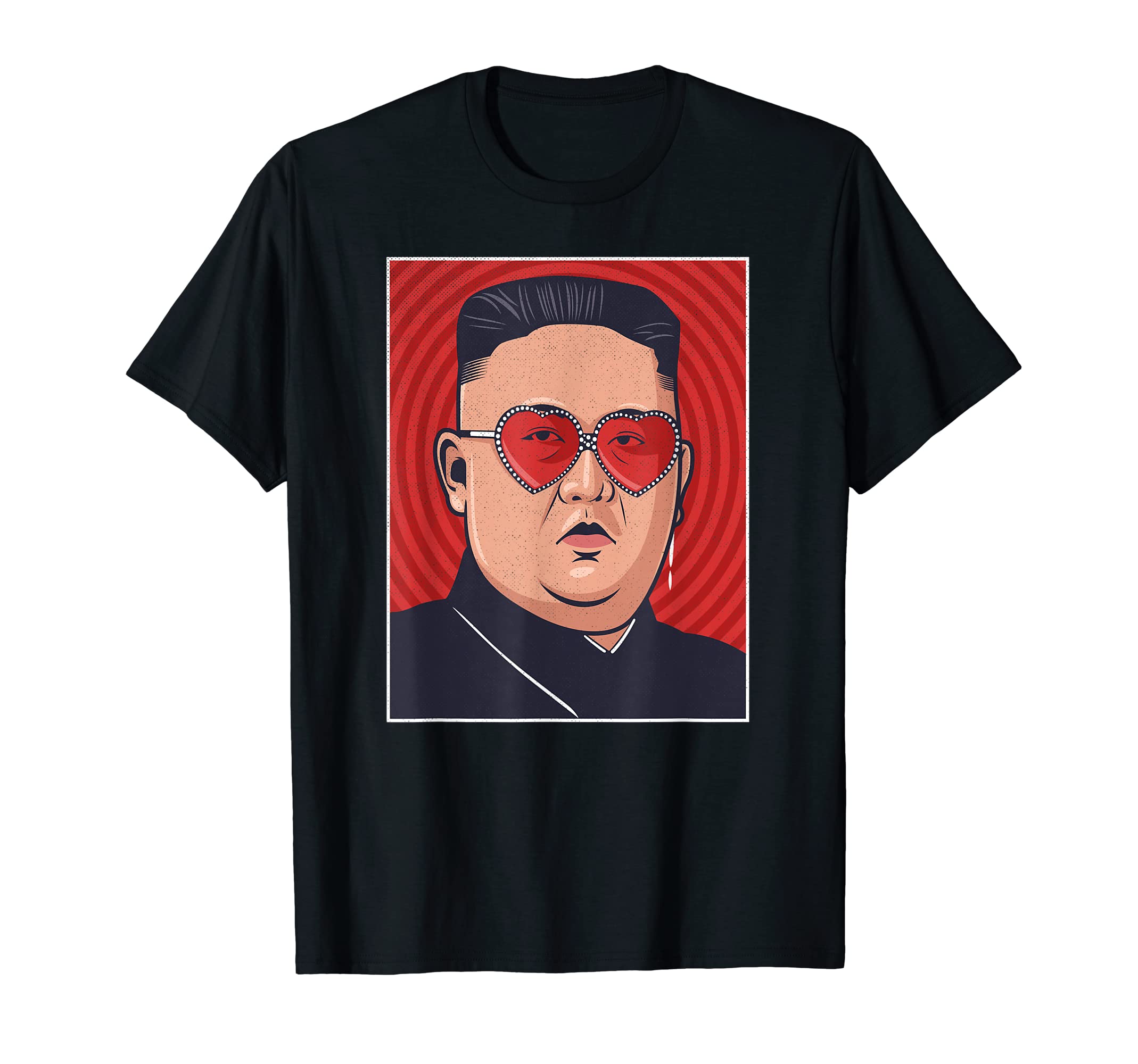 Amazon | キム・ジョンウン 北朝鮮ポップアート テクノキム Tシャツ 
