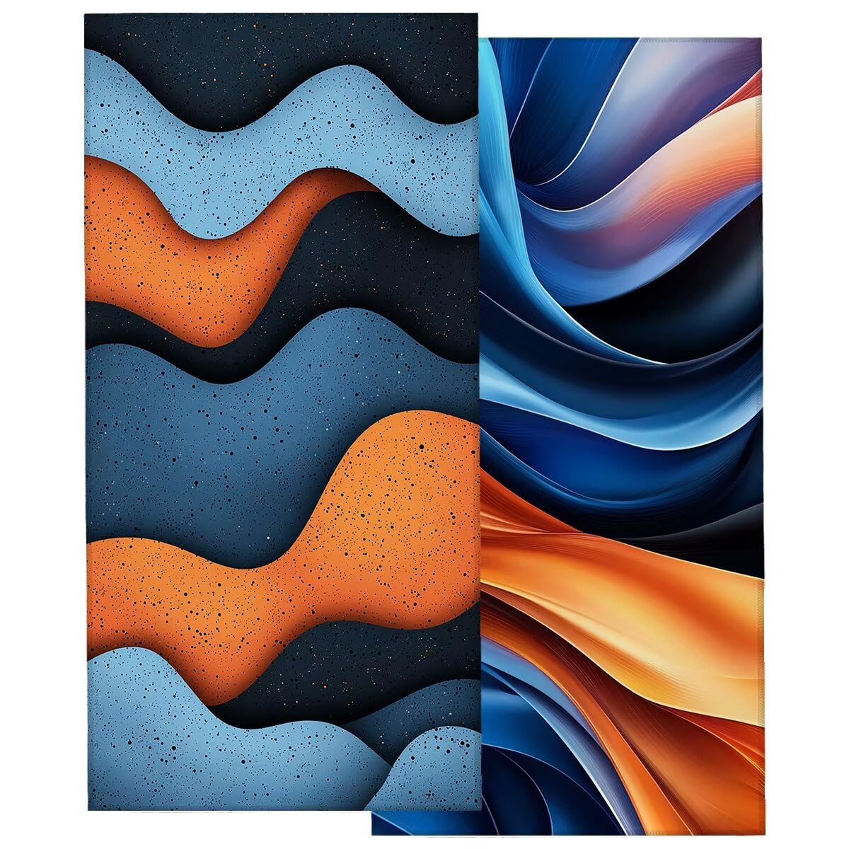 Ręcznik plażowy z mikrofibry, duży ręcznik kąpielowy 100 x 220 cm, zestaw 2 szt. szybkoschnących nowoczesnych prześcieradeł kąpielowych, odporne na piasek ręczniki plażowe z mikrofibry do podróży