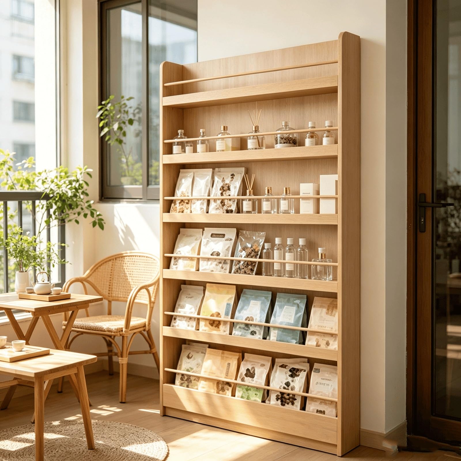 Gekippter Buch-Organizer | Gekippter Haushaltsbuch-Aufbewahrungs-Display-Organizer for verpackte Literaturwaren(70cm)