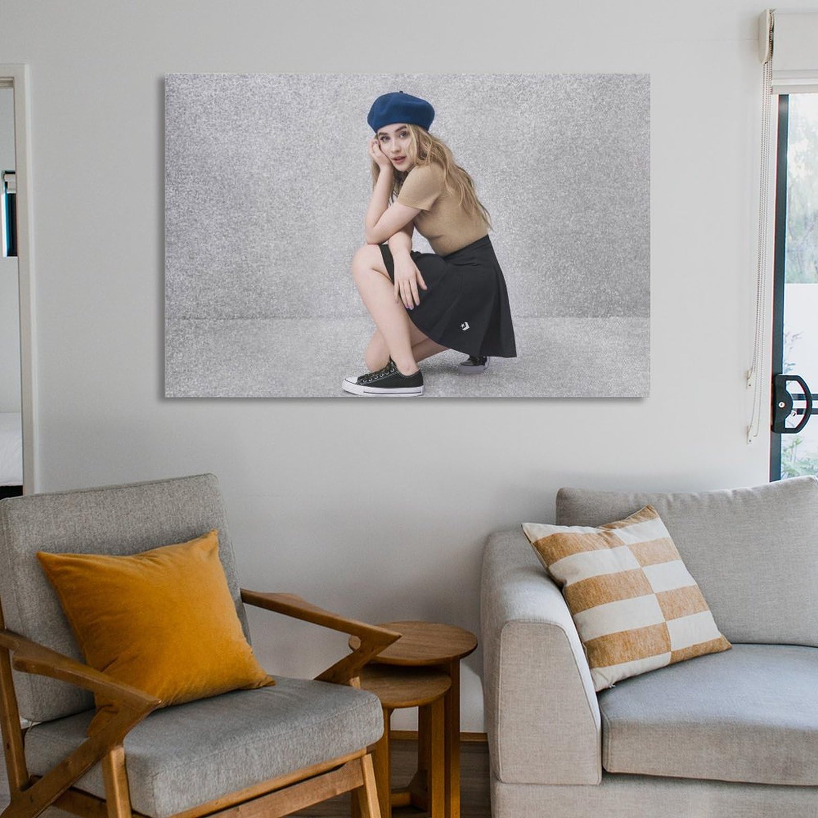 Sabrina　4枚セット　200×200mm アクリル画 Amazon.co.jp: Sabrina Carpenter Nike Photography Poster 1 Canvas