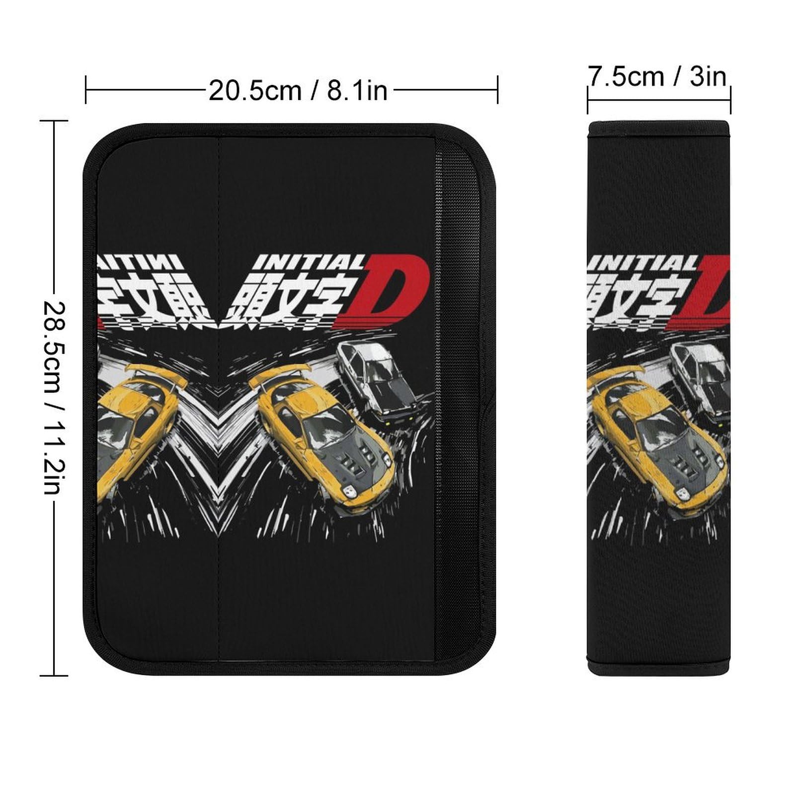 頭文字D 藤原とうふ店　藤原拓海　シートベルトクッション イニシャルD Amazon | 頭文字D イニシャルD 藤原とうふ店 シートベルトカバー