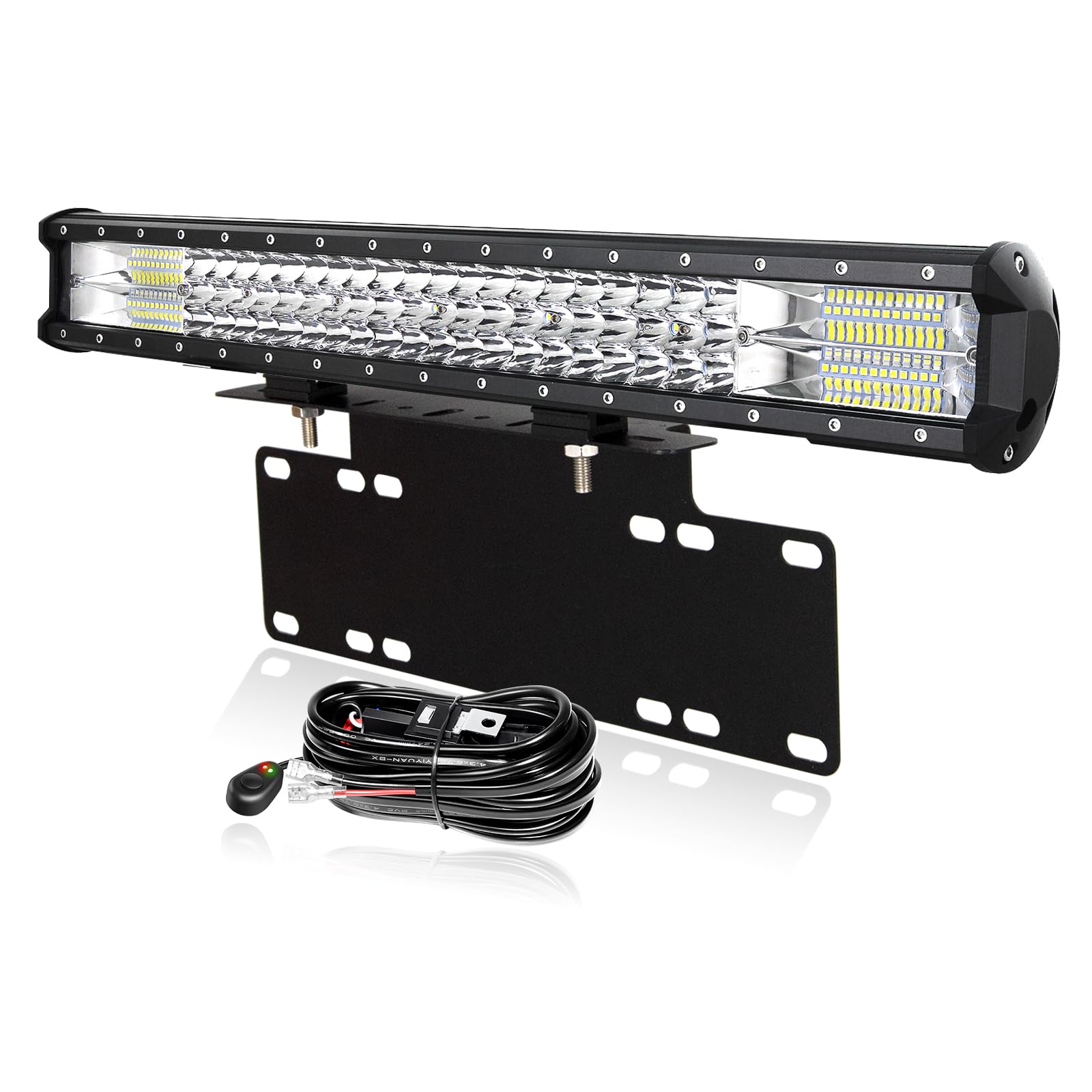 RIGIDON LED Lichtleiste 23 Zoll 324W - Wasserdichte Offroad Beleuchtung 3000K Gelb