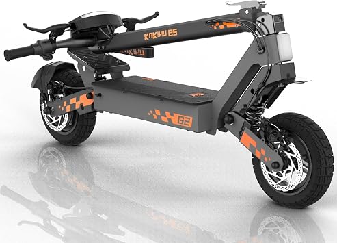 Kukirin Electric Scooter, 800W Motor E-Scooter Up to 34 Miles Range Max, Top Speed 28 MPH, 10" Vacuum Tires, Folding Commute Electric Scooter for Adults