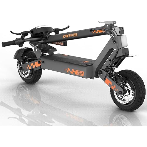 Kukirin Electric Scooter, 800W Motor E-Scooter Up to 34 Miles Range Max, Top Speed 28 MPH, 10" Vacuum Tires, Folding Commute Electric Scooter for Adults