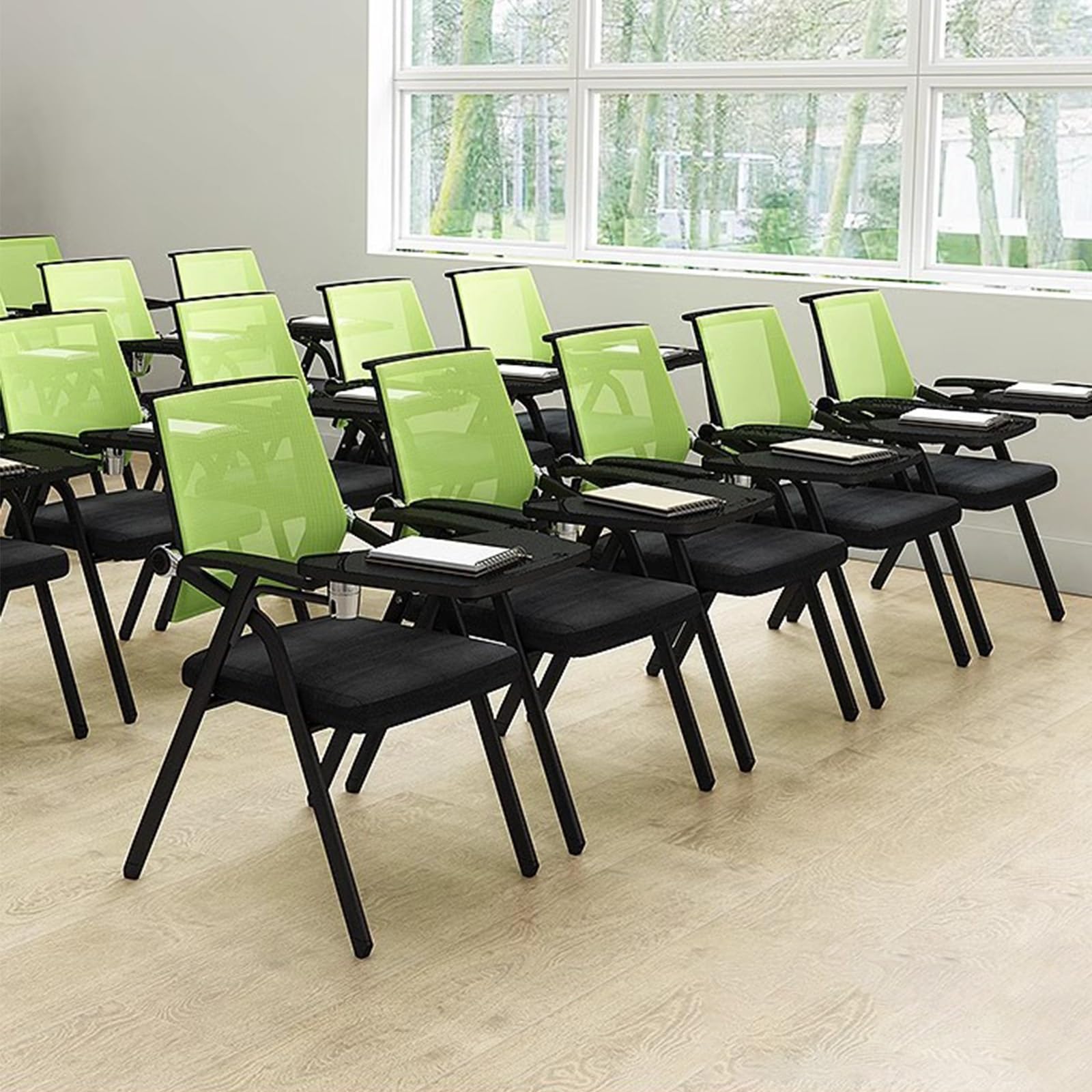 Chaise De Formation Pliable avec Plateau De Table Chaise Pliante pour Salle De Conférence Chaise De Bureau Chaise D'étude en Studio Capacité De Charge 150 Kg