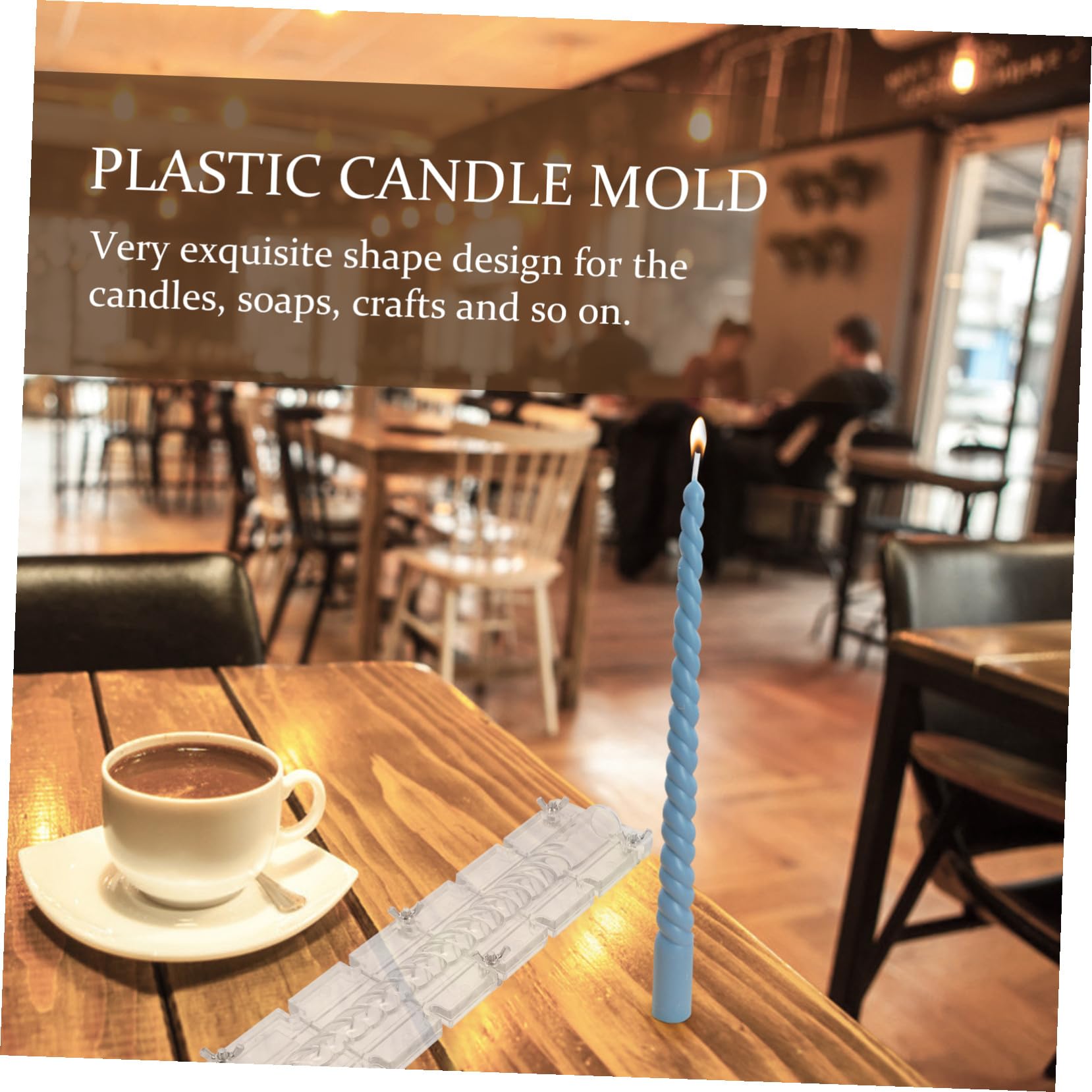 Uonlytech Molde Acrílico Para Velas Diy Moldes Decorativos De Diseño Único Para Aromaterapia Resistente y Duradero Para Manualidades Casa