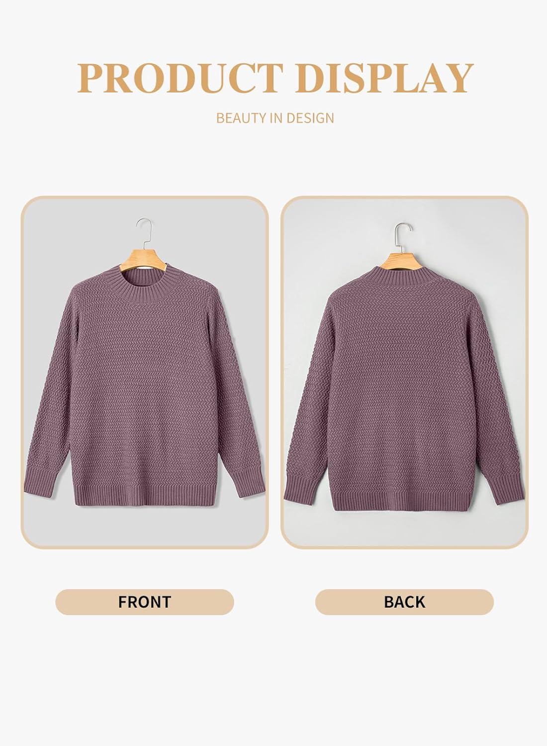 Eytino Womens Plus Size Sweater Long Sleeve Crewneck Knit Side Slit 2025 Fall Fashion Pullover Tops(1X-5X) - Image 5