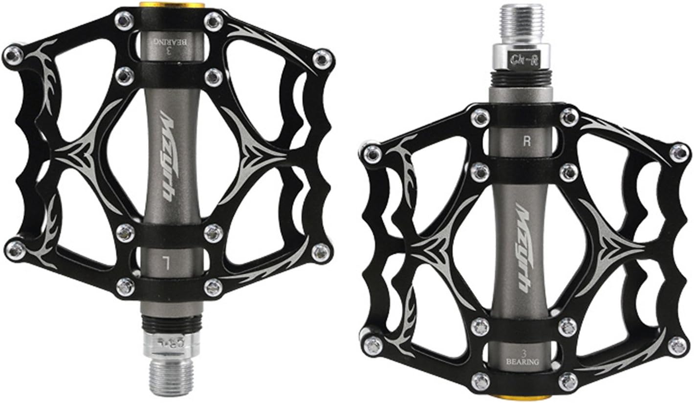Road Mountain Bike Pedals MTB Bicycle Pedal Off-Road Cycling Flat Aluminum Sealed Ever Lubricate 3 Bearing Axle 9/16
