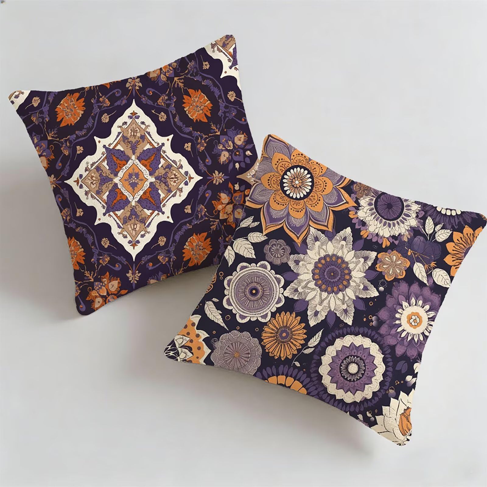 Générique Housse de Coussin Canapé Noir 60x60cm Exterieur Impermeable Nordique Taie d'oreiller Décoratif Aesthetic Housse Coussin Decoration pour Chambre Sofa Jardin Balcon Terrasse Lot de 2. P-4520
