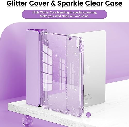 Miniatura 3 de INFILAND Funda para iPad Air de 11 pulgadas M2 2024M3 2025, Funda para iPad Air de 7654 Generación 20222020 de 10.9 pulgadas, Cubierta Brillante con