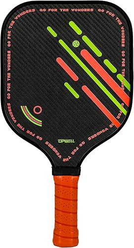 Upwell Juego de paletas de pickleball de grafito, cara de fibra de carbono esmerilada 3K y polímero de núcleo de panal de abeja, juego de pickleball