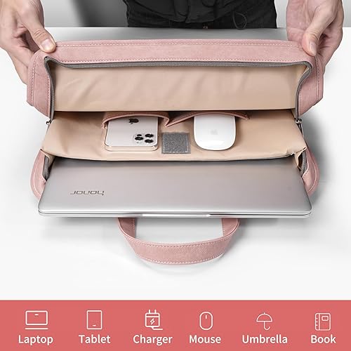 Miniatura 3 de Funda protectora compatible con MacBook Pro de 16 pulgadas, 15.6 pulgadas, HP, Dell, Acer Aspire, Asus Notebook, bolsa de computadora con correa