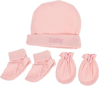 1 Conjunto De Luvas De Chapéu De Bebê Bebê Recém-Nascido Meias Luvas De Bebê Recém-Nascido Meias De Bebê Recém-Nascido Chapéu E Luvas De Inverno Bebê Menina Turbante Evita Luvas
