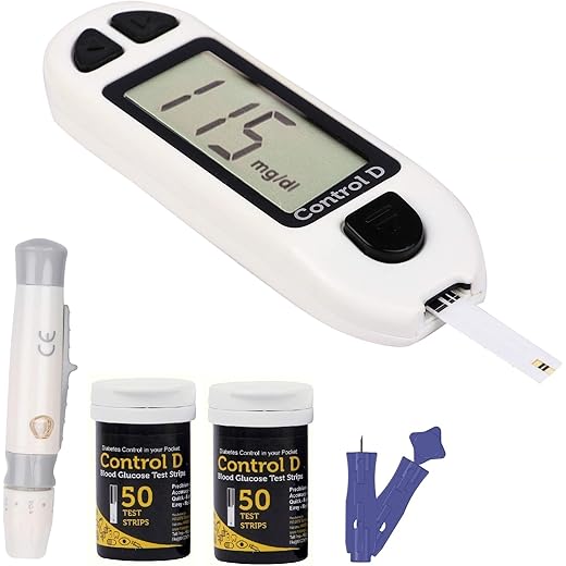 Control D Blood Glucose Monitor Strips Pack of 100
