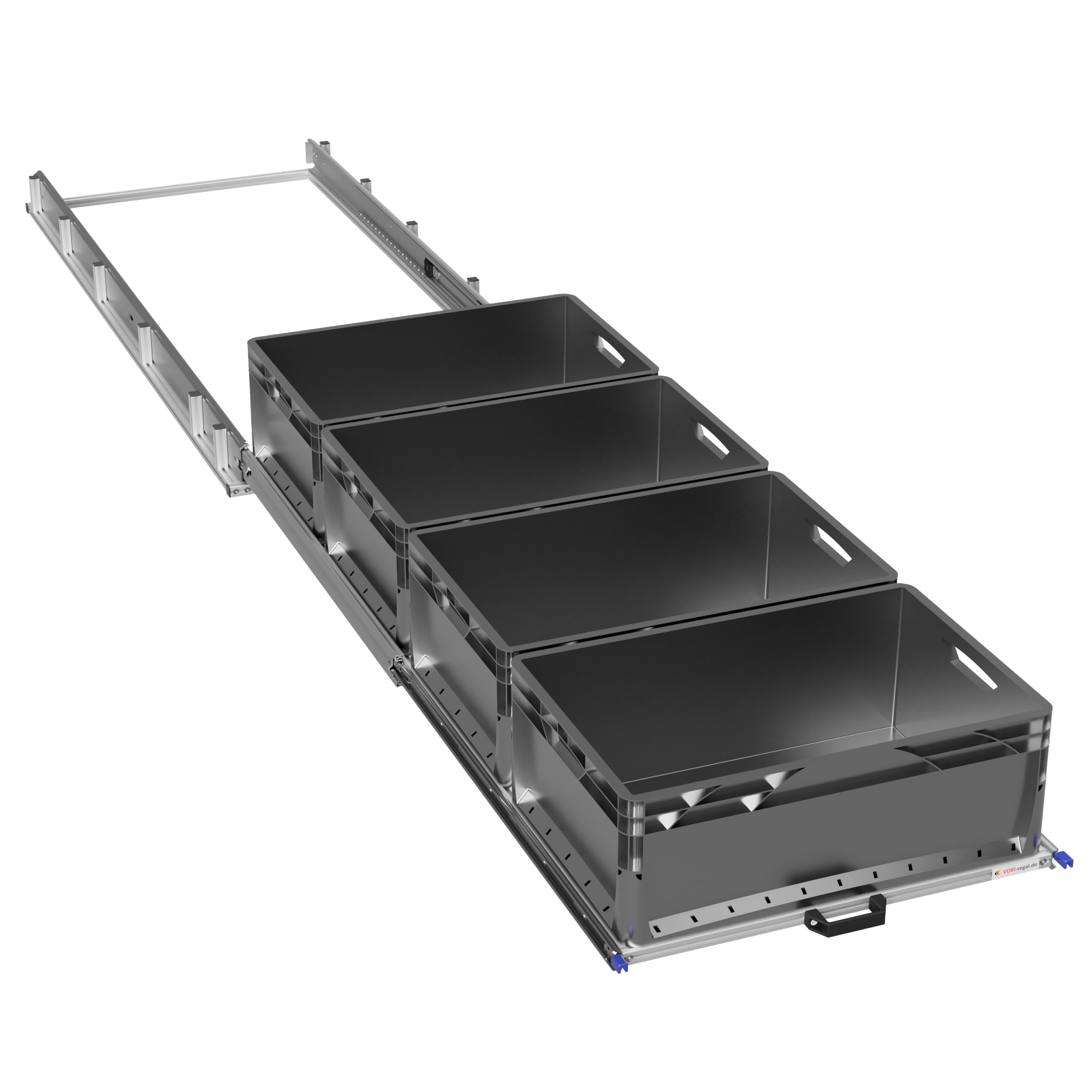 VOBI Heckauszug Kastenwagen mit Haltesystem (1600x600 mm, 200 kg Version)