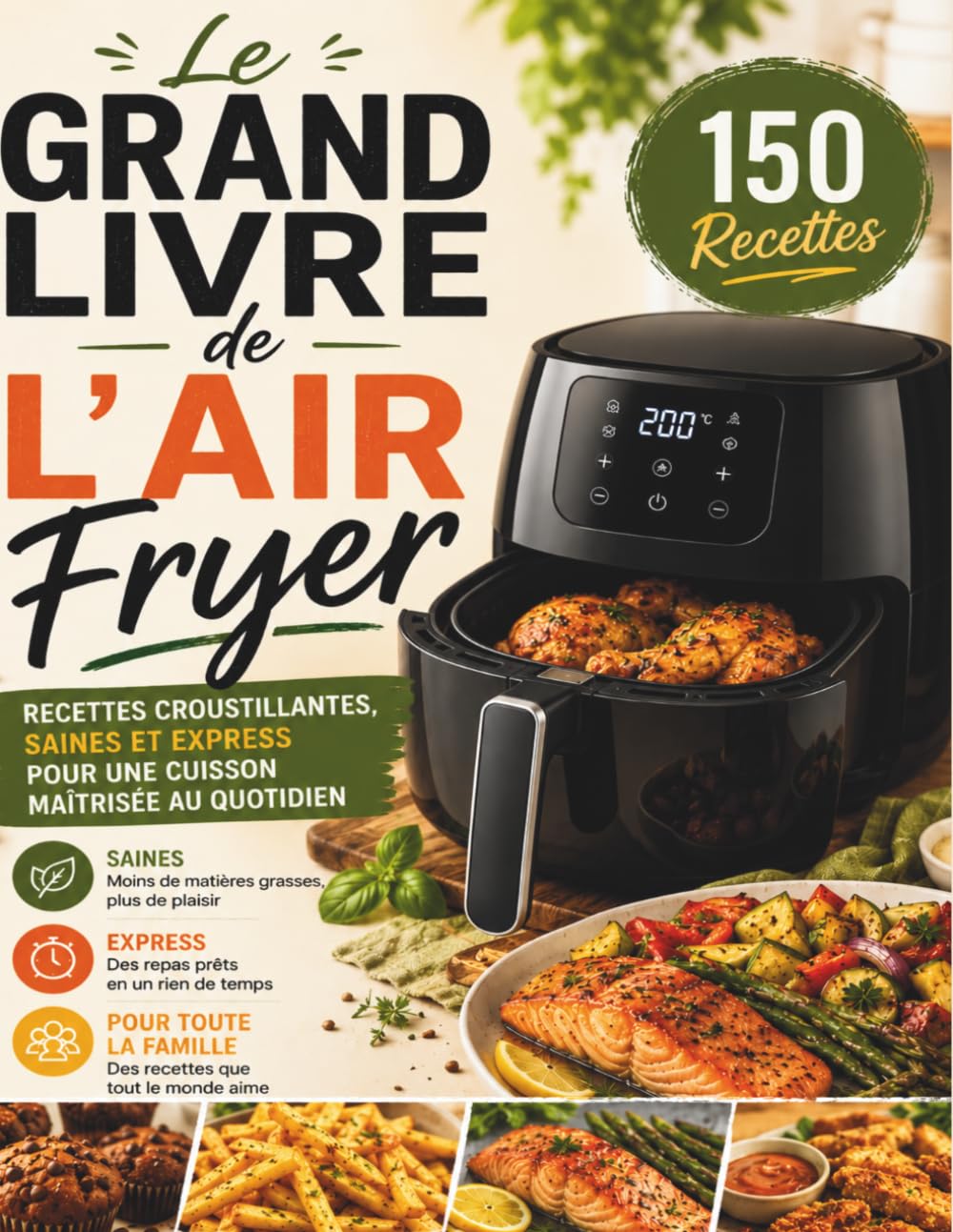 Le Grand Livre de l’Air Fryer: Recettes croustillantes, saines et express pour une cuisson maîtrisée au quotidien