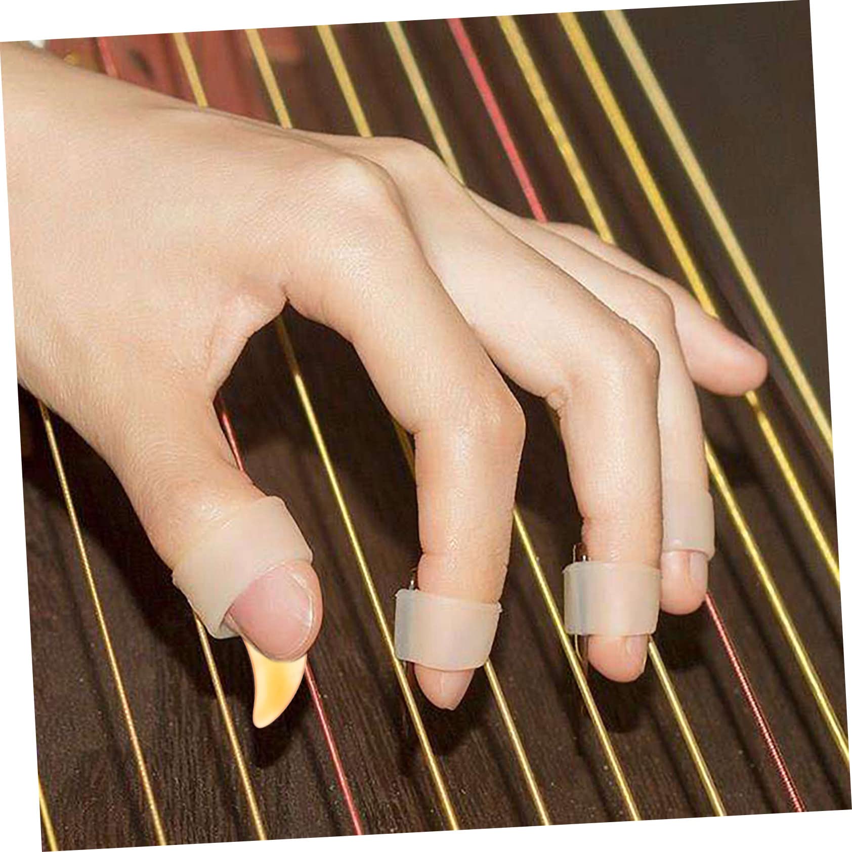 Amazon.co.jp: Hoement 8個入り 琴または古箏 つけ爪 ハンドピック