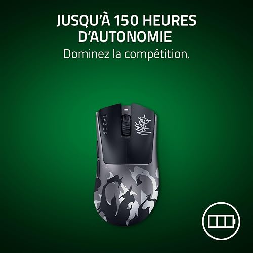 Razer DeathAdder V4 Pro NiKo Edition - Ultra-lightweight Wireless Ergonomic Esports Mouse - 57 g - 2,4 GHz Hyperspeed - Focus Pro 45K Sensor - 8K Hz Polling - Optical Switches Gen-4 - PC/Mac | NiKo - 7