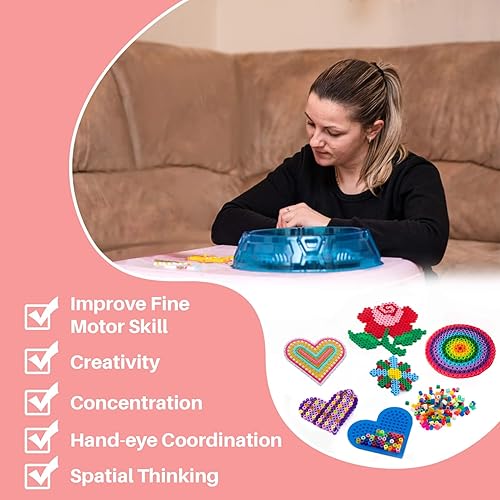 Miniatura 4 de Sukh 5400+Pcs Cuentas de Fusible - Juego de Cuentas de Fusible Juego de Cuentas de Fusión Cuentas de Fusible a Granel Cuentas de Hierro para