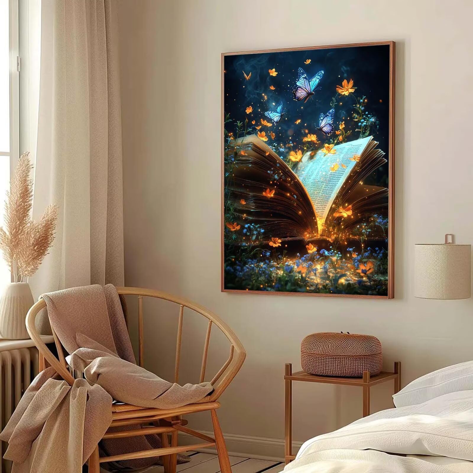 Papillon Peinture Numero Adulte, Avec Pinceau and Acrylique 80x100cm j0-153 | Peinture par Numero Livre 2, Activité Manuelle Adulte Débutants, Tableau Decoration Murale, Cadeau Femme, Sans Cadre