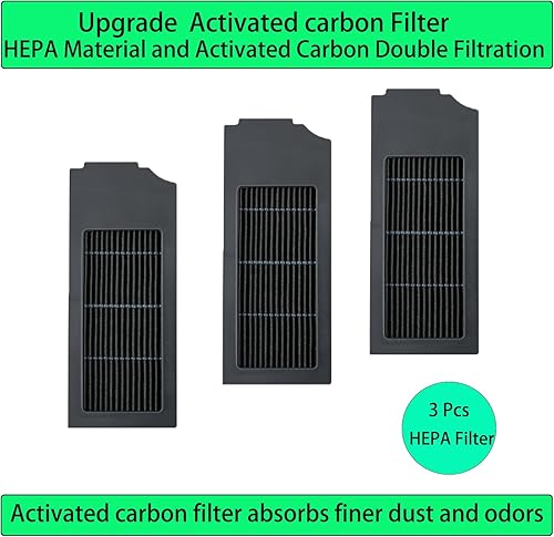 Miniatura 5 de Piezas de repuesto para Ecovacs DEEBOT X1 OMNI/X1 Turbo / T10 OMNI Robot Aspiradora 1 Cepillo Principal 3 Par de Cepillos Laterales 4 Almohadilla de