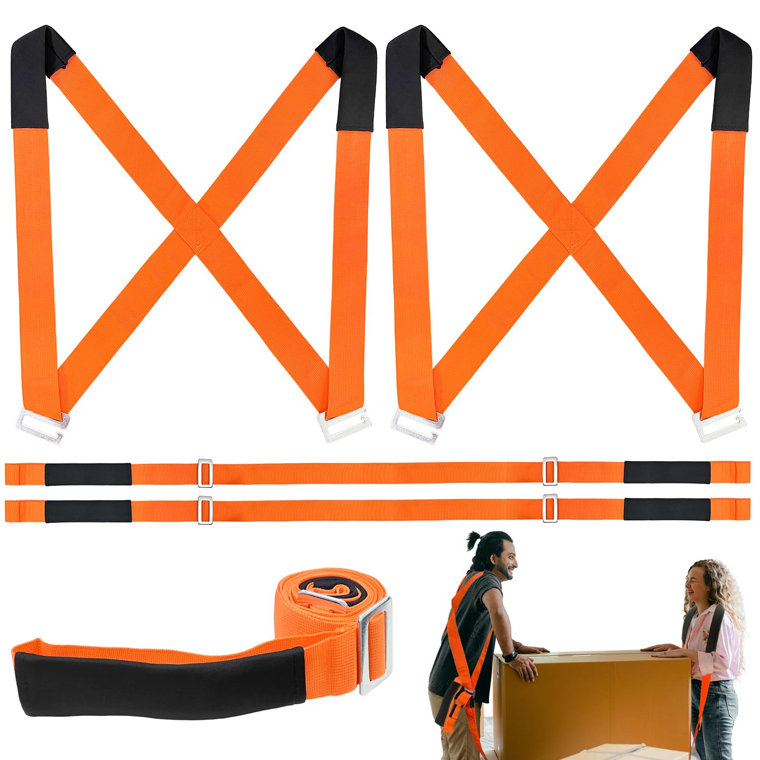 Amazon.co.jp: Socpuro 運搬ベルト 二人用 引っ越しベルト 肩掛け式