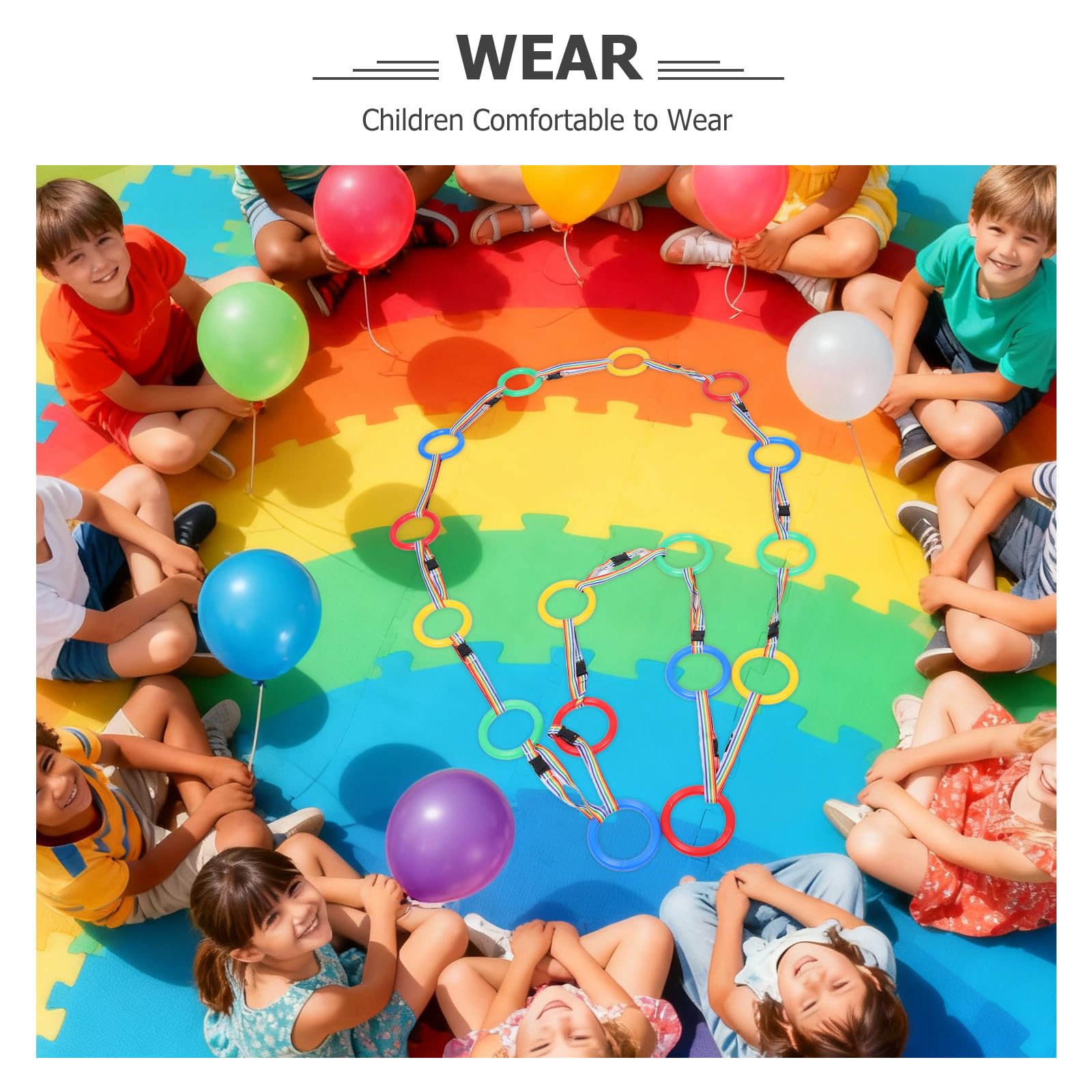 Pulsera Antipérdida para Niños, 12 Piezas, Poliéster, para Preescolar | Quick Adjust And Release, Diseño de Cuerda Childproof, Uso en Kindergarten y Etapa Toddler