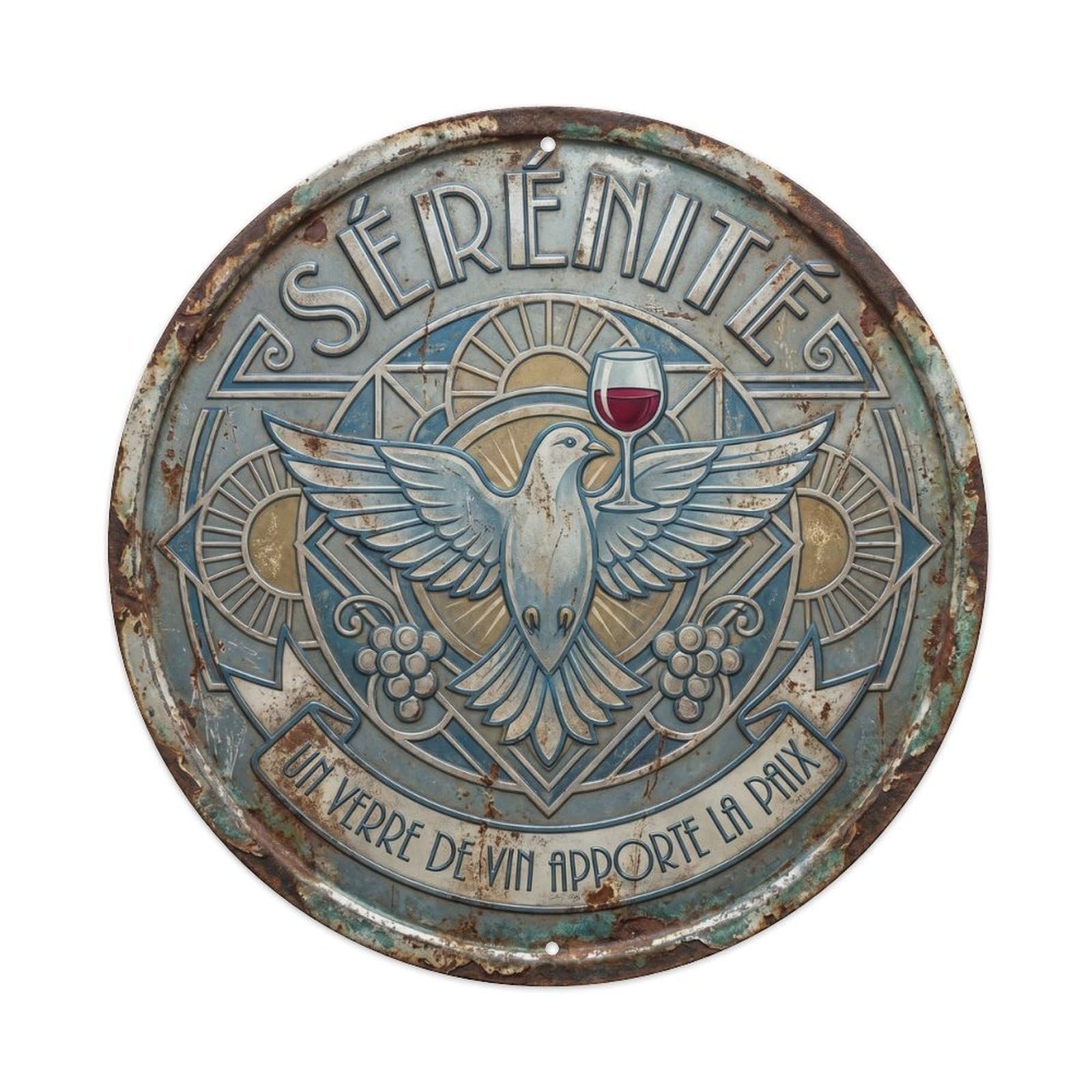Serenity Humorous Lounge Serenity Metal Tin Sign