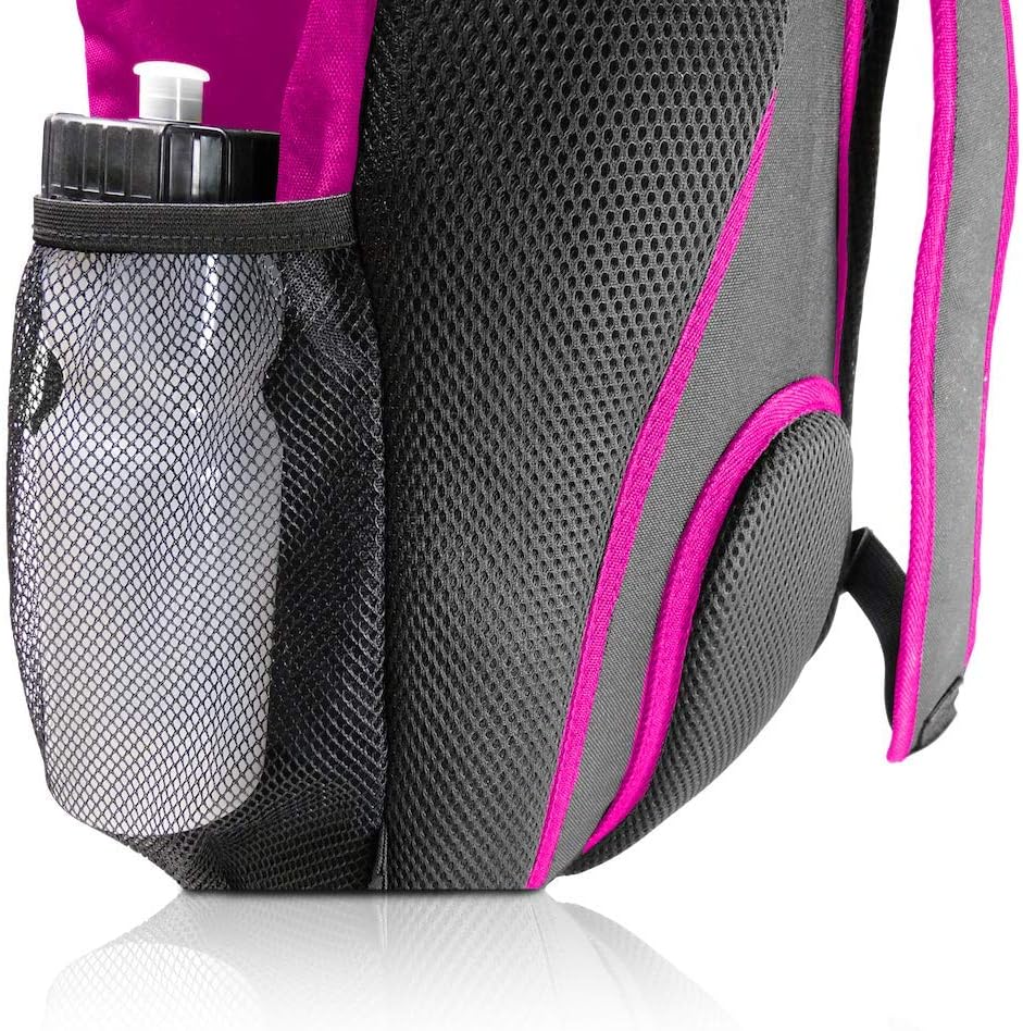 Soccer Backpack with Ball Holder Compartment - for Boys & Girls | Bag Fits All Soccer Equipment & Gym Gear (Black)