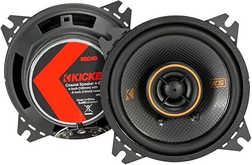 Kicker 47KSC404 KS Series Altavoces coaxiales de 4" con tweeters de .5", 4ohm