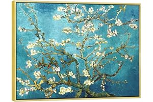Wieco Art Impressionist Paintings, Almond Blossom by Vincent Van Gogh, Famous Artwork...