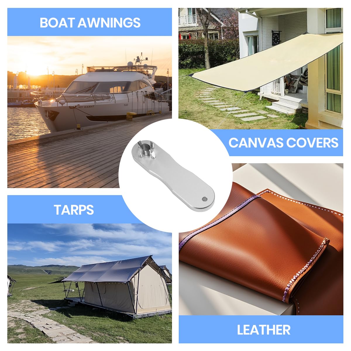 Boat Canvas Hole Punch - Twist Lock Fastener -6