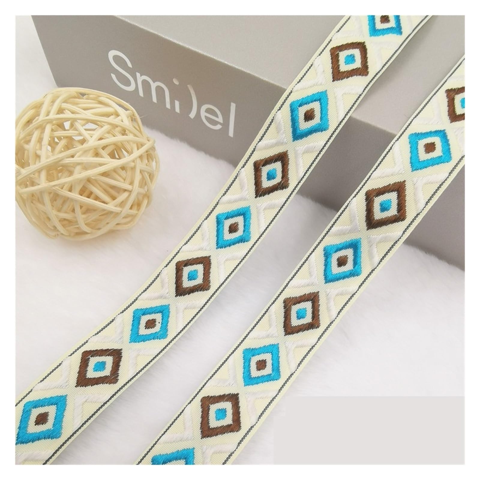 Webbing 5 Yards 20mm Shining Candy Color Woven Embroidered Jacquard Ribbons Decoration Silky Webbing for Pet Collars, Bags and Clothes(GS09 20mm 5Yards)