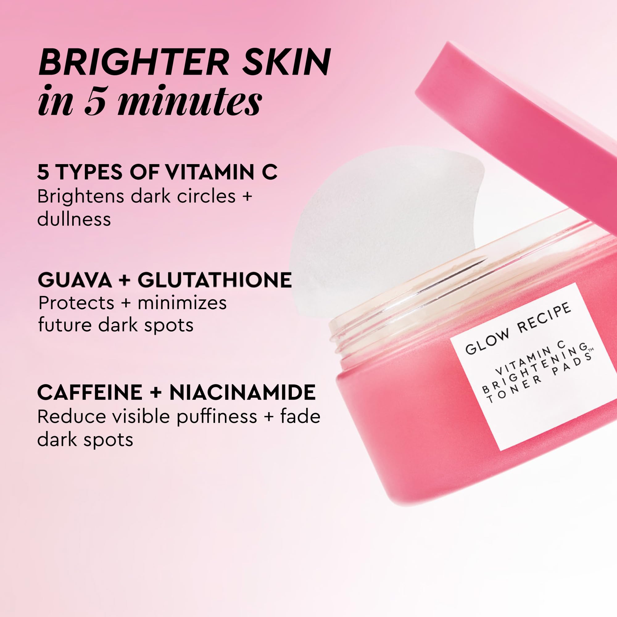 Glow Recipe Vitamin C Brightening Toner Pads