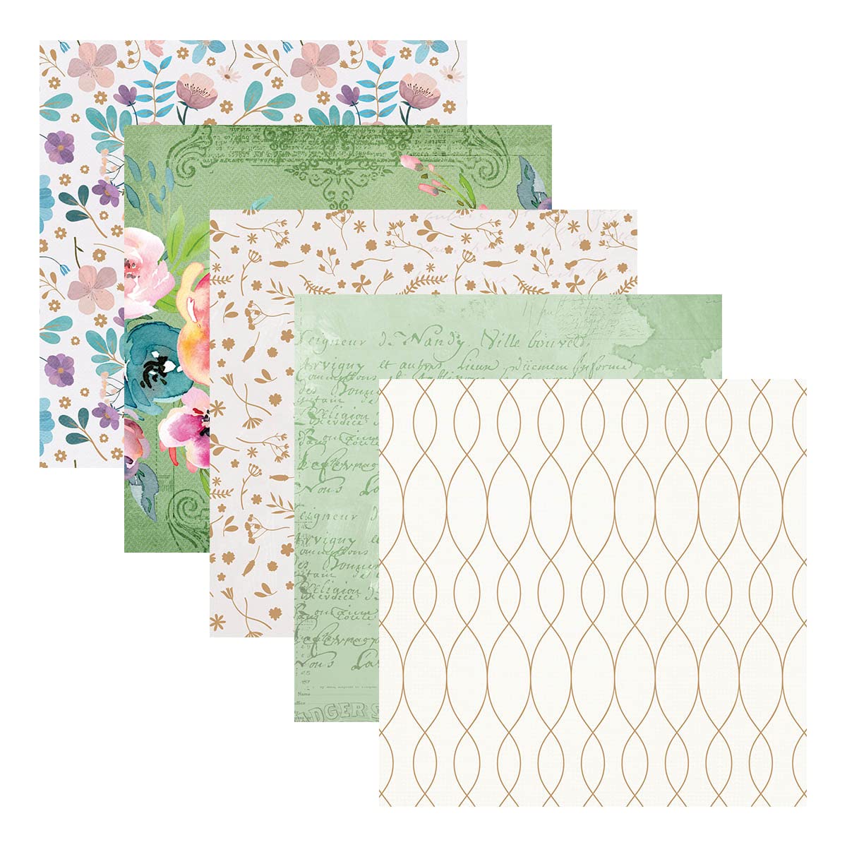 Spellbinders 6" x 6" Paper Pad from The Floral Friendship Collection, Multicolor, ONE - Image 3