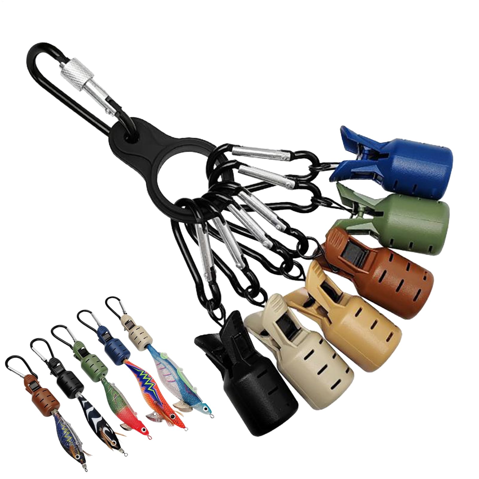Protector De Cebo para Calamar - Tapas De Protección para Anzuelos De Y Accesorios - Cubierta De Seguridad Multiusos para Cebos con Organización De Almacenamiento