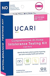 Pet Sensitivity & Intolerance Test Kit for Dogs & Cats: 1000+ Environmental & Pet Food Intolerance Screening | Noninvasive Home Testing | 48hr Results
