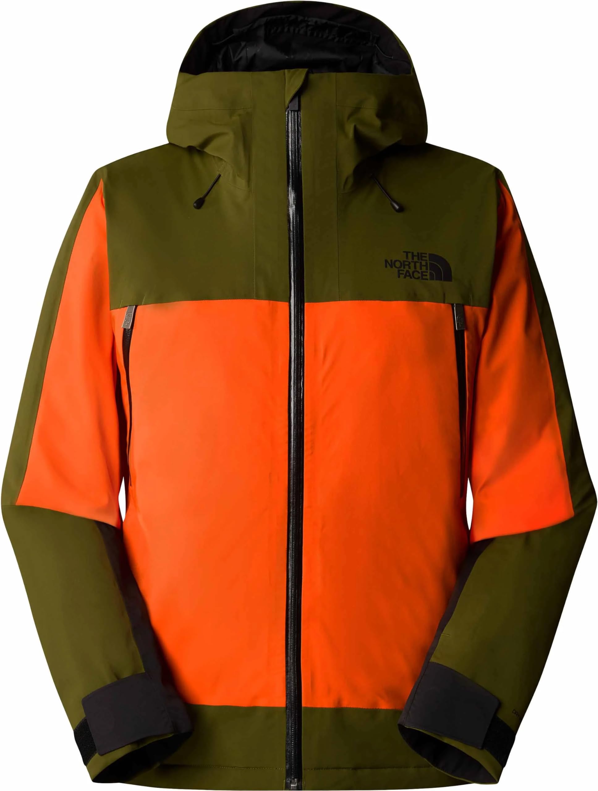 The North Face Men's Mount Bre Jacket, Tnf Orange/Forest Olive, XL