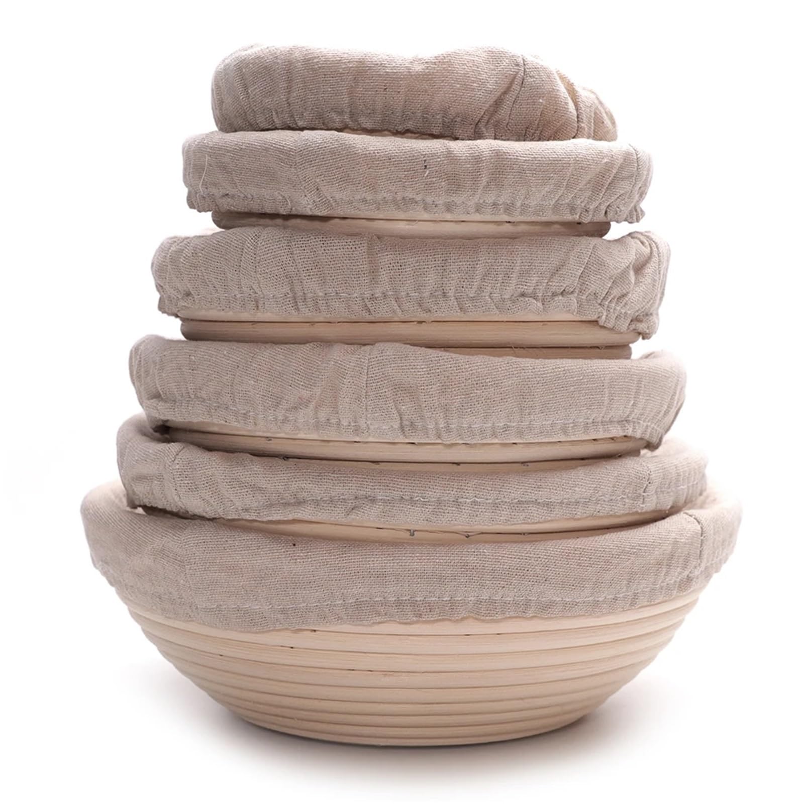 Kosz do proofingu chleba, Kosze do wyrastania chleba Rattanowe okrągłe owalne drewno w kolorze wielu rozmiarów(Oval 30x14x7cm)