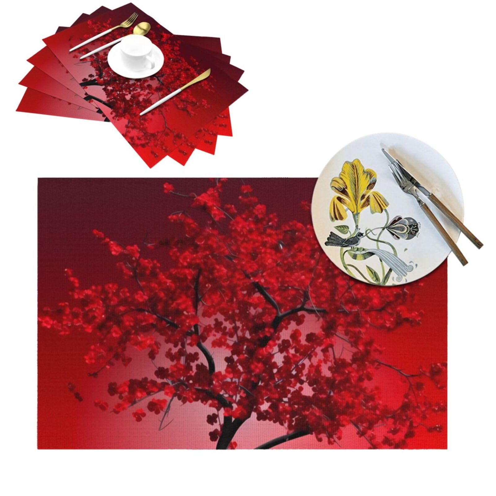 Sets de table en PVC lavables pour repas en terrasse et décoration de cuisine d'été
