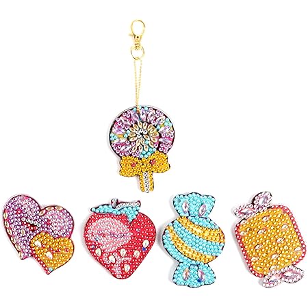 Amazon Tmtop ダイヤモンドアート ペインティング キーホルダー フルドリル 手作り Diy 専用工具付き キラキラ 樹脂ビーズ 可愛い 手芸 飾り プレゼント 大人 子供 バッグチャーム 塗装ペンダントキット ビーズ ストーン 通販