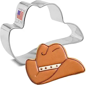 Ann Clark Cookie Cutters Cowboy Hat Cookie Cutter, 3.5"