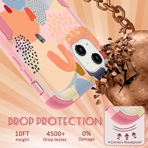 Miniatura 3 de Funda para Apple iPhone 13 para mujer, diseño único femenino estético, diseño único para adolescentes, diseño abstracto, resistente, resistente,