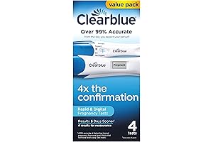 Clearblue Pregnancy Test 4-Pack Combo with Digital Reader for Family Planning