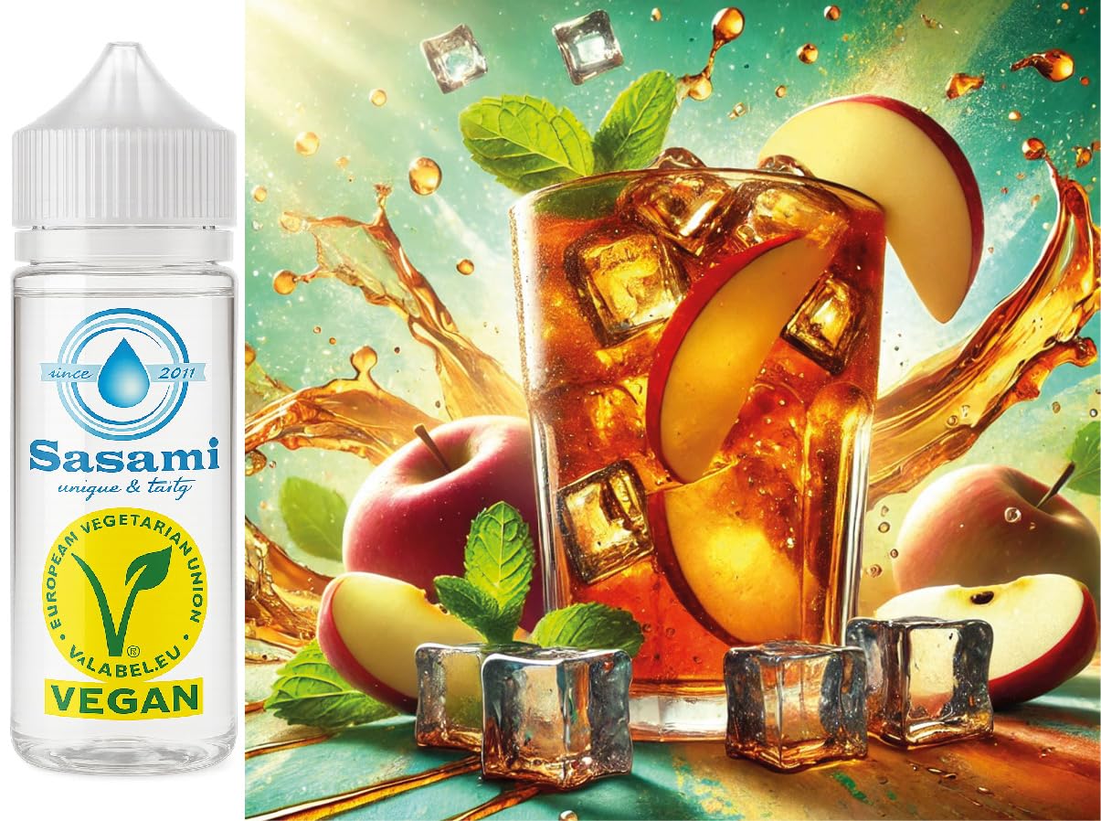 Aroma concentrato tè freddo mela - vegano - Sasami - 100ml