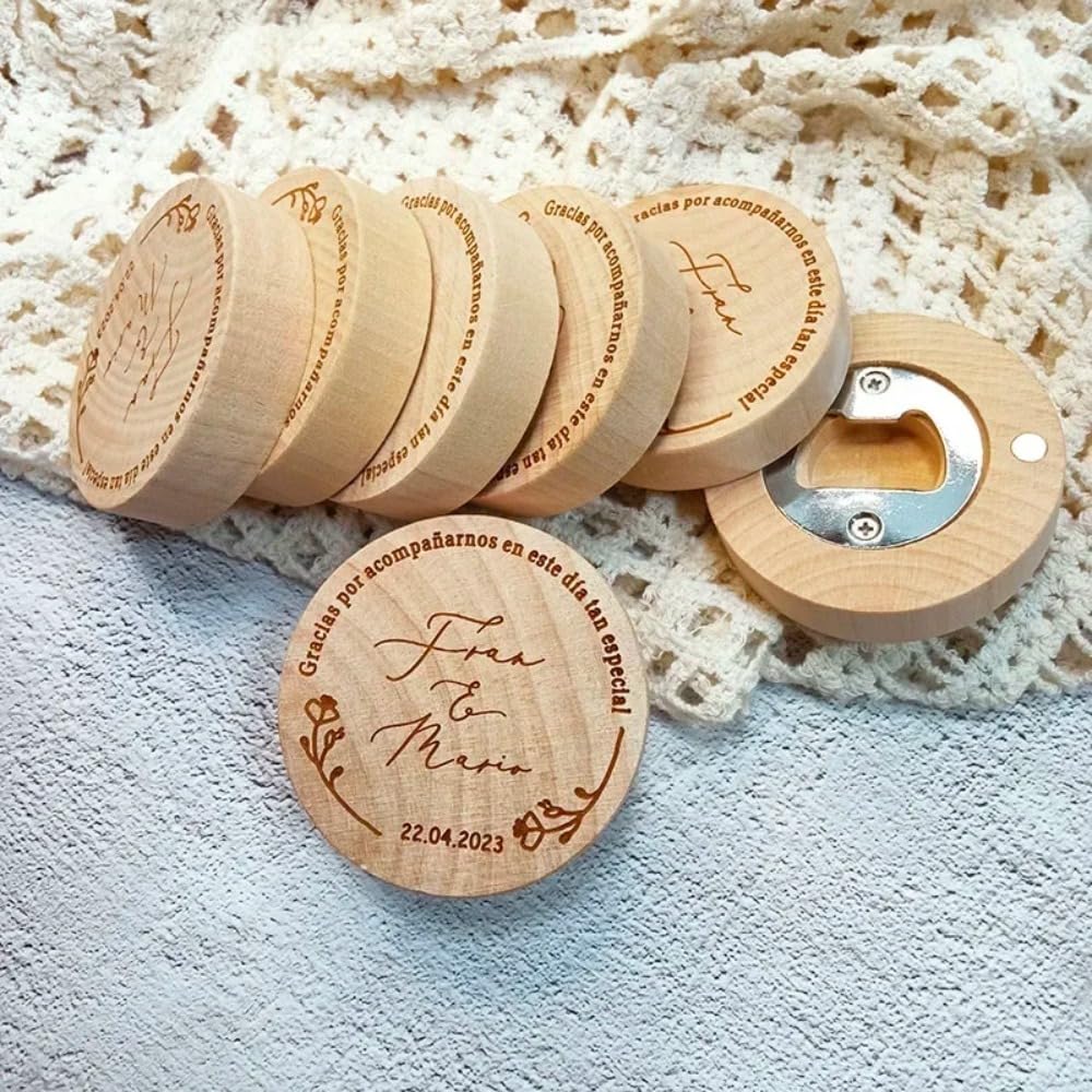 WOMB Abridor de botellas personalizable, regalos de cerveza para él, abrebotellas de camarero personalizados, abrebotellas de cerveza grabados, abridor de botellas de refrescos para el hogar