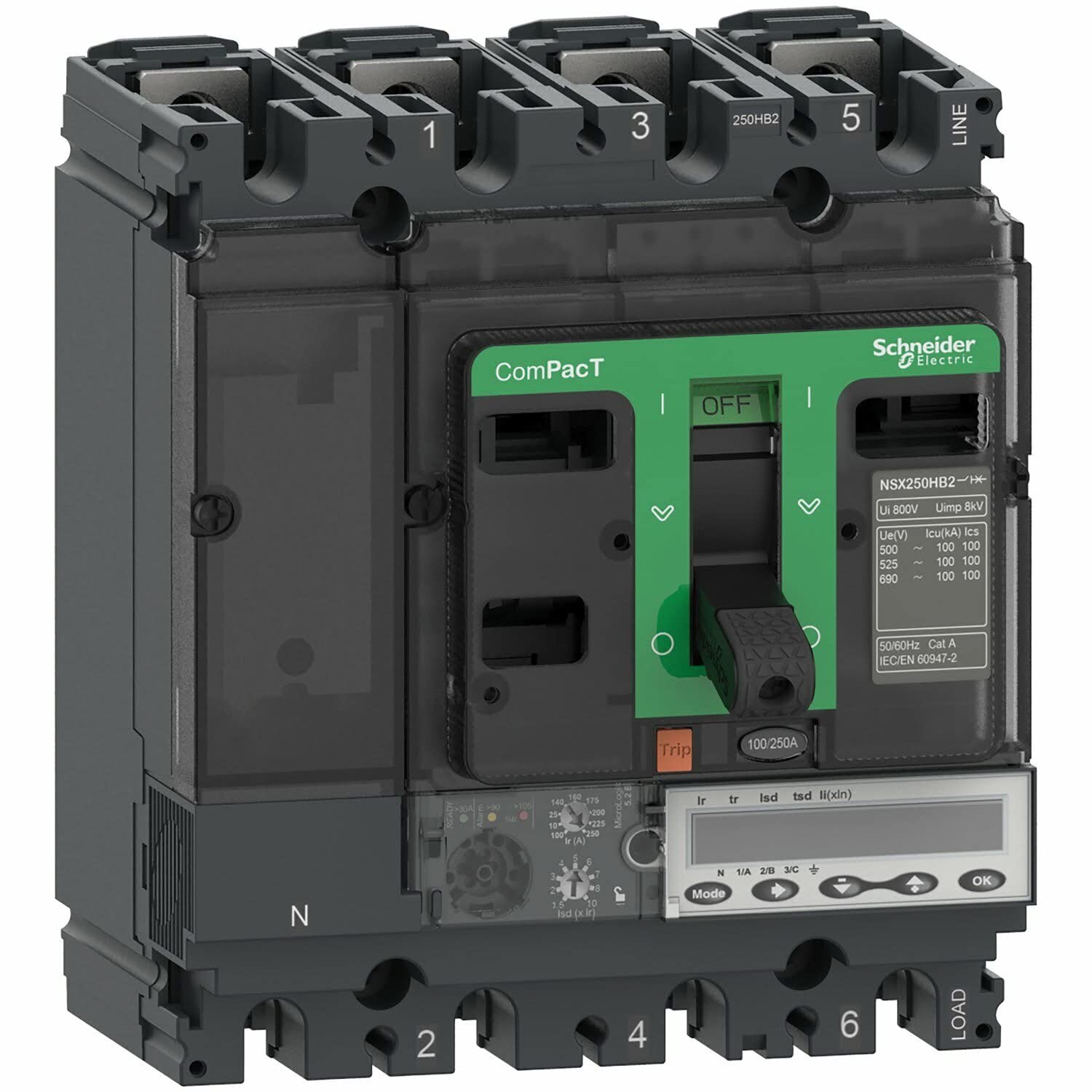 Schneider Electric NSX100R 200kA AC 4P 40A 5.2E