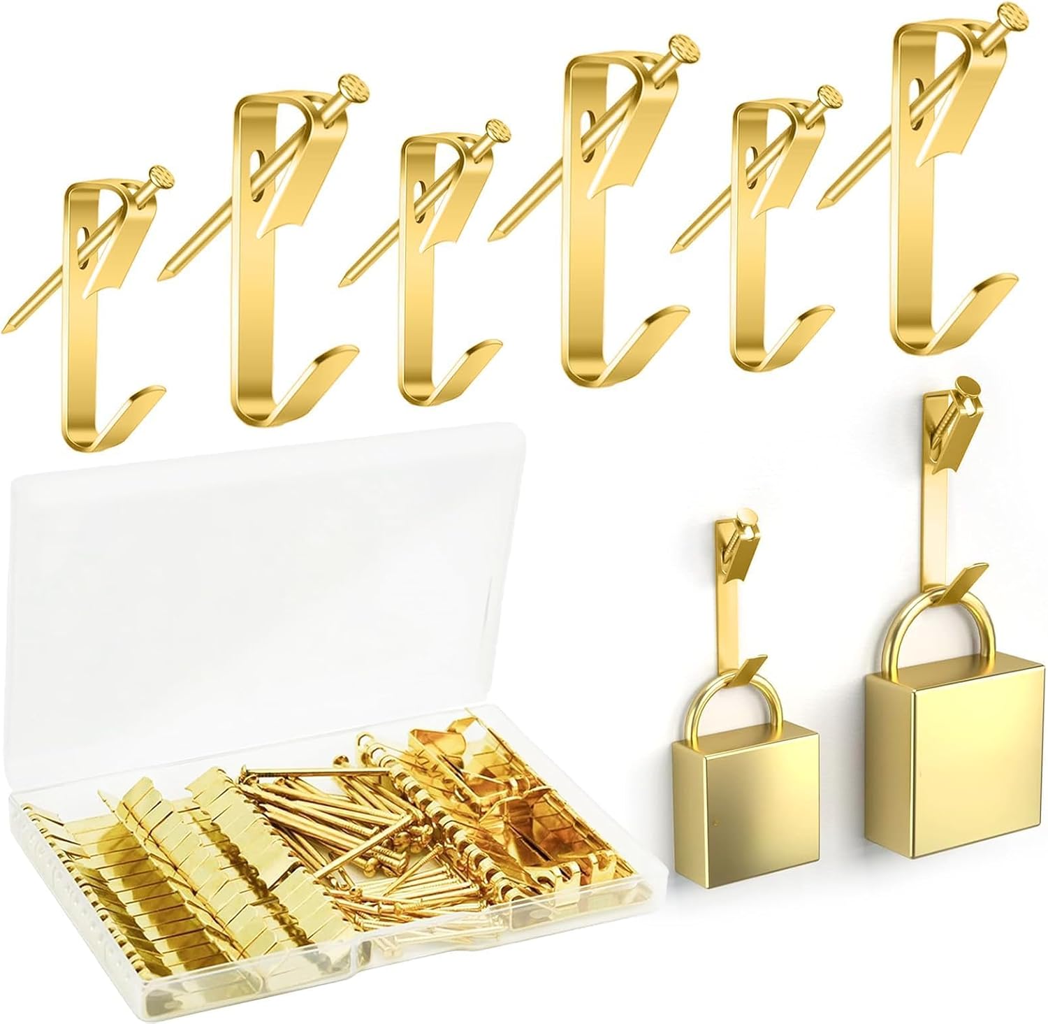 Picture Hanging Hooks, 120 Pcs Picture Hooks, Heavy Duty Picture