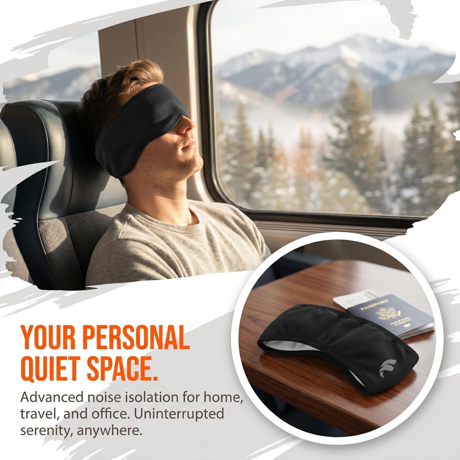 DOITOOL Soundproof Sleep Ear Muffs for Men Women Lightweight Noise Reduction Headband for Quiet Relaxation for