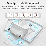 AOSU 3K 5MP Camera Surveillance WiFi Exterieure Sans Fil Solaire Kit avec 2K Sonnette Vidéo et Camera Interieur, Protection 360°, Alertes IA, Suivi Multi-Caméras, Vision Nocturne, 32GB Extensible 16TB - 7